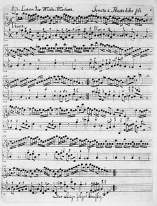 Telemann F major Sonata - Vivace - original scan